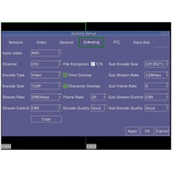 Rejestrator z Monitorem LCD 7 Samochodowy, DVR 4x AHD, PAL D1, 4x NVR Kamery IP, ONVIF, CLOUD, Dysk 2.5 ACTii AC2325