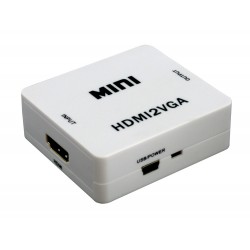 Convertidor Mini HDMI 1.3 a VGA + Audio Estéreo 1080p ACTii AC5648