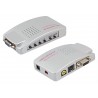 ממיר מתאם VGA 1280x1024 ל-S-VIDEO Video AV RCA TV ACTii AC7609