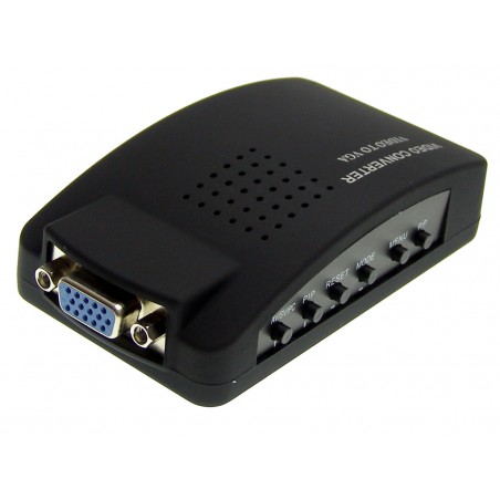 VIDEO TV S-VIDEO Cinch VGA PC 1080P konverter ACTii AC5729