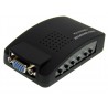 VIDEO TV S-VIDEO Cinch VGA PC 1080P konverter ACTii AC5729