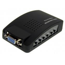 Video konvertor S-VIDEO Cinch na VGA PC 1080P ACTii AC5729