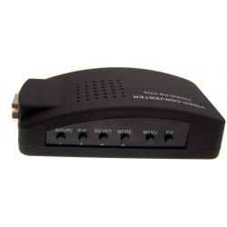 VIDEO TV S-VIDEO Cinch VGA PC 1080P konverter ACTii AC5729