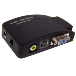 VIDEO TV S-VIDEO Cinch VGA PC 1080P konverter ACTii AC5729