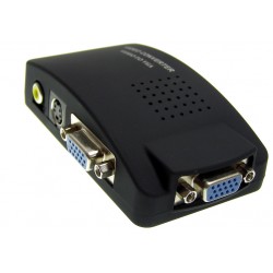 VIDEO TV S-VIDEO Cinch 轉 VGA PC 1080P 轉換器 ACTii AC5729