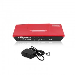 Rozdzielacz sygnału Rozgałęźnik SPLITTER HDMI 1.4 1x2 3D 4K UHD 2K HDCP 2.2 HDR 10 Dolby Vision 18Gb/s ACTii AC2170