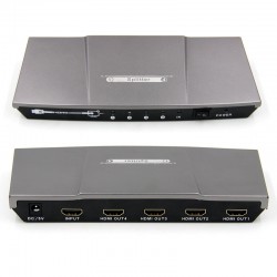 Répartiteur de signal Splitter HDMI 1.4 1x4 3D 4K ULTRA HD 2K 3840x2160 1920x1080 EDID HDCP ACTii AC3449