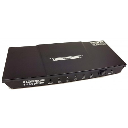 Signal splitter SPLITTER HDMI 2.0 1x4 3D 4K UHD 2K HDCP 2.2 HDR 10 Dolby Vision 18Gb / s ACTII ACTii AC7085