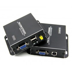 Video Extender VGA und USB bis zu 300 m mit UTP-Netzwerkkabel (Twisted Pair) KVM. ACTII-Verlängerungskabel ACTii AC8401