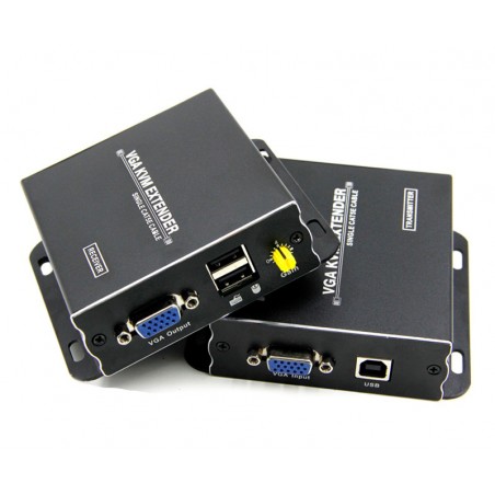 Video Extender VGA and USB up to 300m with UTP network cable (twisted pair) KVM. ACTII extension cable ACTii AC8401