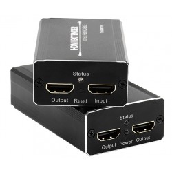 Extensor de video HDMI hasta 20km de fibra óptica, 4k, dos salidas HDMI, EDID HDCP 1.4, conector LC multimodo ACTii AC2211