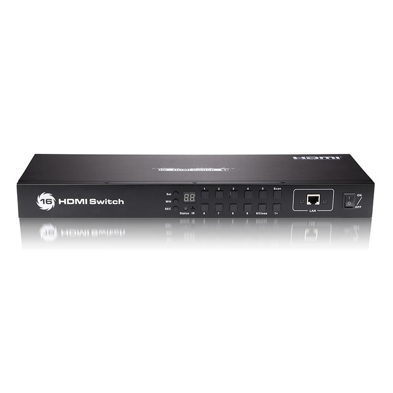 HDMI switch 16x1 4K Audio Dolby TrueHD, DTS-HD 3DTV 10Gbs + ACTi remote control ACTii AC2894