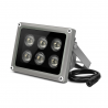 Spotlight, Infrared illuminator 6x LEDs ARRAY IR 40m 90st, Outdoor, for CCTV industrial cameras ACTii AC9137