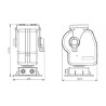 External turntable PTZ Kamer, 10kg, PAN TILT Scanner, RS485, Preset, IP66 ACTii AC4517