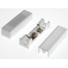 3x Czujnik Magnetyczny, Kontaktron Boczny, 50mm, 20mm szczelina, NC Schowany Kabel Kolor Biały Dla Satel Bosch ACTii AC1597