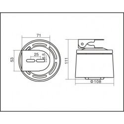 מיני מנוע סיבוב חיצוני למצלמות אבטחה CCTV PAN 355 מעלות בקר RS485 12V מצב סיבוב אוטומטי 10 ק"ג ACTii AC4931