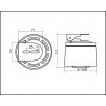CCTV 산업용 카메라용 미니 실외 팬틸트 RS485 컨트롤러 12V 자동 회전 모드 10kg ACTii AC4931