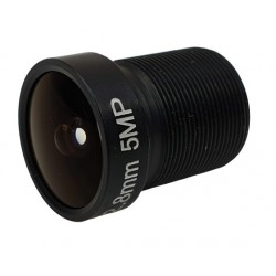 Obiektyw M12 S-MOUNT 2.8mm 5MP Megapiksel Filtr IR do kamer Przemysłowych CCTV Płytkowych Szklany ACTii AC4604