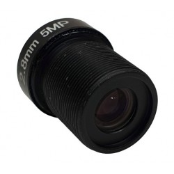 Objektiv M12 S-MOUNT 2,8 mm 5 MP Megapixel-IR-Filter für CCTV-Industrieglasplattenkameras ACTii AC4604