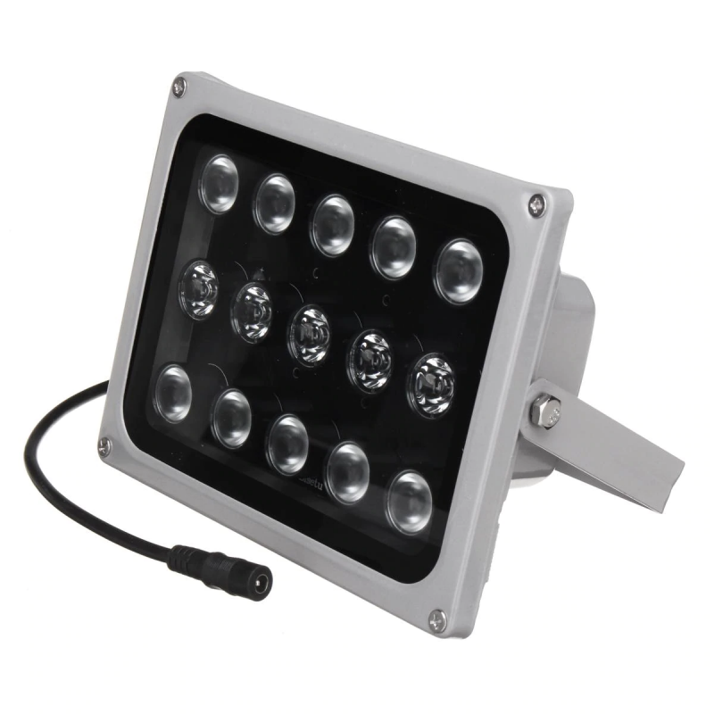 Projecteur, illuminateur IR 15x LED ARRAY IR 65m 90st, extérieur, argent,  pour caméras industrielles CCTV ACTii