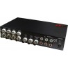 QUAD Image Divider for 8 BNC CVBS Video cameras, 4x audio, color + remote control ACTii AC5088