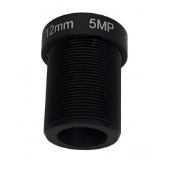 Obiettivo M12 S-MOUNT 12mm 5MP Megapixel Filtro IR per telecamere CCTV con lastra di vetro industriale ACTii AC1999