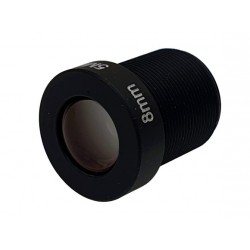 Lente M12 S-MOUNT Filtro IR de 8 mm y 5 MP megapíxeles para cámaras CCTV de placa de vidrio ACTii AC3319