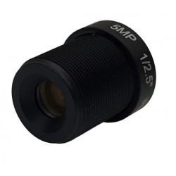 Obiektyw M12 S-MOUNT 8mm 5MP Megapiksel Filtr IR do kamer Przemysłowych CCTV Płytkowych Szklany ACTii AC3319