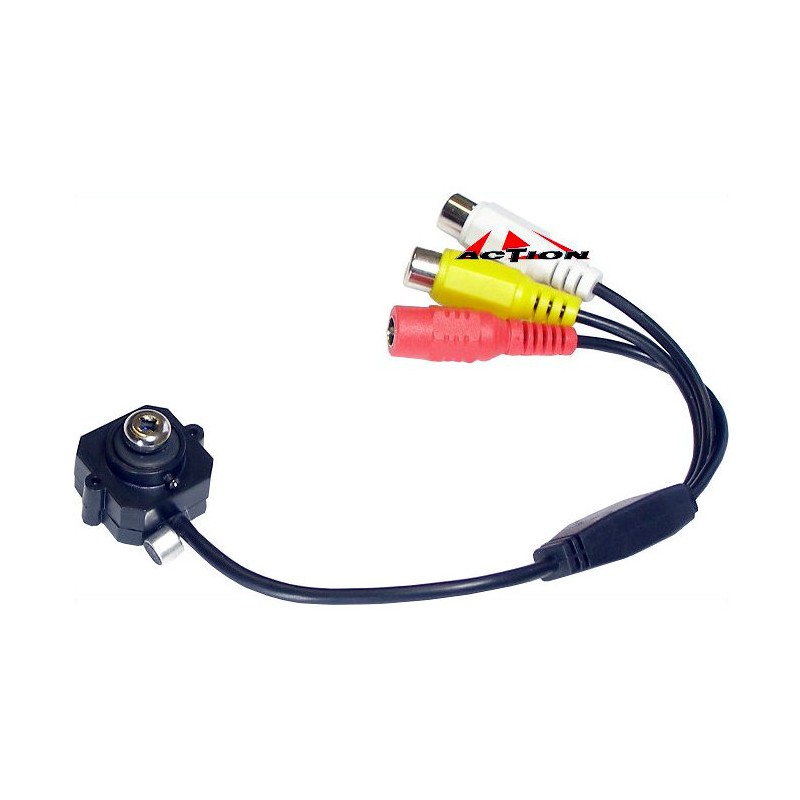 Mini Kamera Szpiegowska Przemysłowa Ukryta w Śrubce Śrubie Kolorowa CMOS 600TVL Miniaturowa Schowana Mikrofon ACTii AC8563