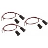 3x - Magnetic Sensor, NC Recessed Reed Switch, Brown, For Bosch Satel Elmes ... ACTii AC3793