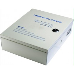 BUFFER power supply in housing DC 12V 5A 5000mA Access control, electric strike Alarm, UPS Battery ACTii AC2299
