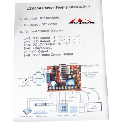 12v 5a Dc Power Supply Access Control
