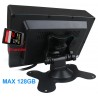 7 inch AHD 1080P LCD Monitor with DVR Recorder SD Card Car Two Cameras Divider Bus Truck ACTii AC6064