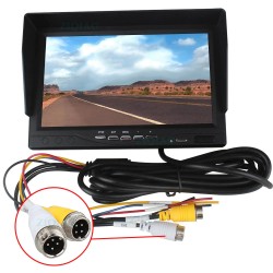 Monitor LCD 7 cali AHD 1080P z Rejestratorem DVR Karta SD Samochodowy Dwie Kamery Dzielnik Autobus Ciężarówka ACTii AC6064