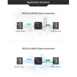 Convertidor RS232 a RS485 RS422 Transmisión bidireccional transparente ACTii AC7816