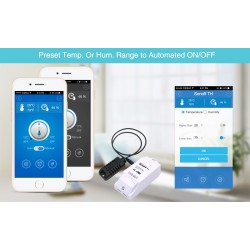 Włącznik Światła Bezprzewodowy WIFI CLOUD Android iPhone Przekaźnik Czasowy Czujnik Temperatury Wilgotności SONOFF TH10 ACTii AC