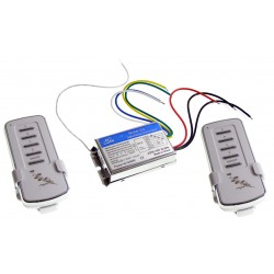 Schalter Schalter Licht Schalter 4 Kanäle Drahtlos 230V + 2x Fernbedienung Vierkanalrelais ACTii AC7046