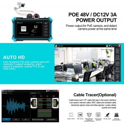 IP Camera Tester LCD Service Monitor Touch 5 1920x1080 AHD CVI TVI CVBS PTZ PoE WIFI ONVIF 4K Android RJ45 ACTii AC5407