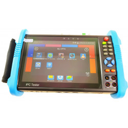 IP camera tester LCD service monitor 7 inches + PTZ and LAN UTP, VIDEO, POE HDMI WIFI SD ONVIF RTSP H.265 Multimeter ACTii AC492