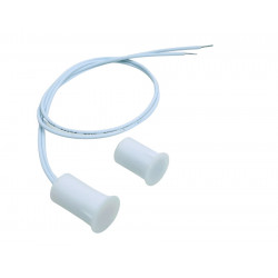 3x - Magnetic Sensor, NC Recessed Reed Switch, White, For Bosch Satel Elmes ... ACTii AC3398