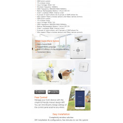 Bezprzewodowy Alarm GSM WIFI android iPhone Czujka PIR, Magnetyczna , Tuya Smart ACTii AC1007