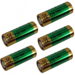 5 piezas Batería 23A, 12V, alcalina LR23A, 23AE, LRV08, A23, V23GA, E23A, L1028, MN21 ACTii AC7833