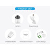 Kamera IP Boleh Putar, 1080p WIFI Diod IR 20m AUDIO Kad SD Tuya Smart IFTTT Alexa Google Assistant ACTii AC6144