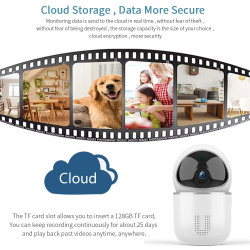 Caméra IP motorisée 1080p WIFI LED IR 20m AUDIO Carte SD Tuya Smart IFTTT Alexa Google Assistant ACTii AC6144
