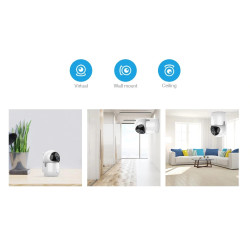 旋转IP摄像机 1080p WIFI 红外灯 20m 音频 SD卡 Tuya Smart IFTTT Alexa Google Assistant ACTii AC6144