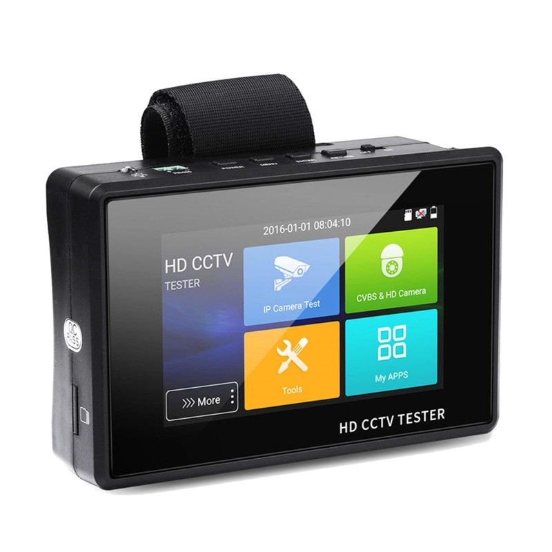 Tester kamer IP Monitor serwisowy LCD Dotykowy 4 AHD CVI TVI CVBS PTZ UTP PoE WIFI ONVIF 4K H.264 Android RJ45 ACTii AC1611