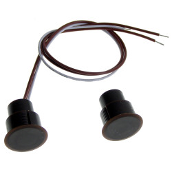 Sensor magnético, interruptor de lengüeta NA y NC, bridado, marrón, para Bosch Satel Elmes ... ACTii AC3849