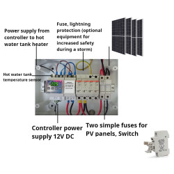 Controlador de carga del calentador de caldera PWM MPPT para controlador de paneles solares fotovoltaicos ACTii AC7391