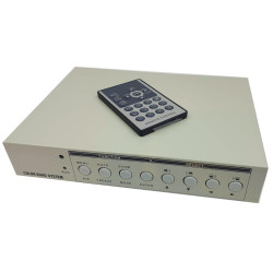Séparateur d&#39;image QUAD pour 4 caméras CCTV AHD TVI CVBS HDMI 1080p VGA + télécommande de contrôle ACTii AC6466
