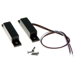 Magnetic sensor, Reed switch, 64mm, 20mm gap, NO and NC - brown color For Satel Bosch Elmes ... ACTii AC7013